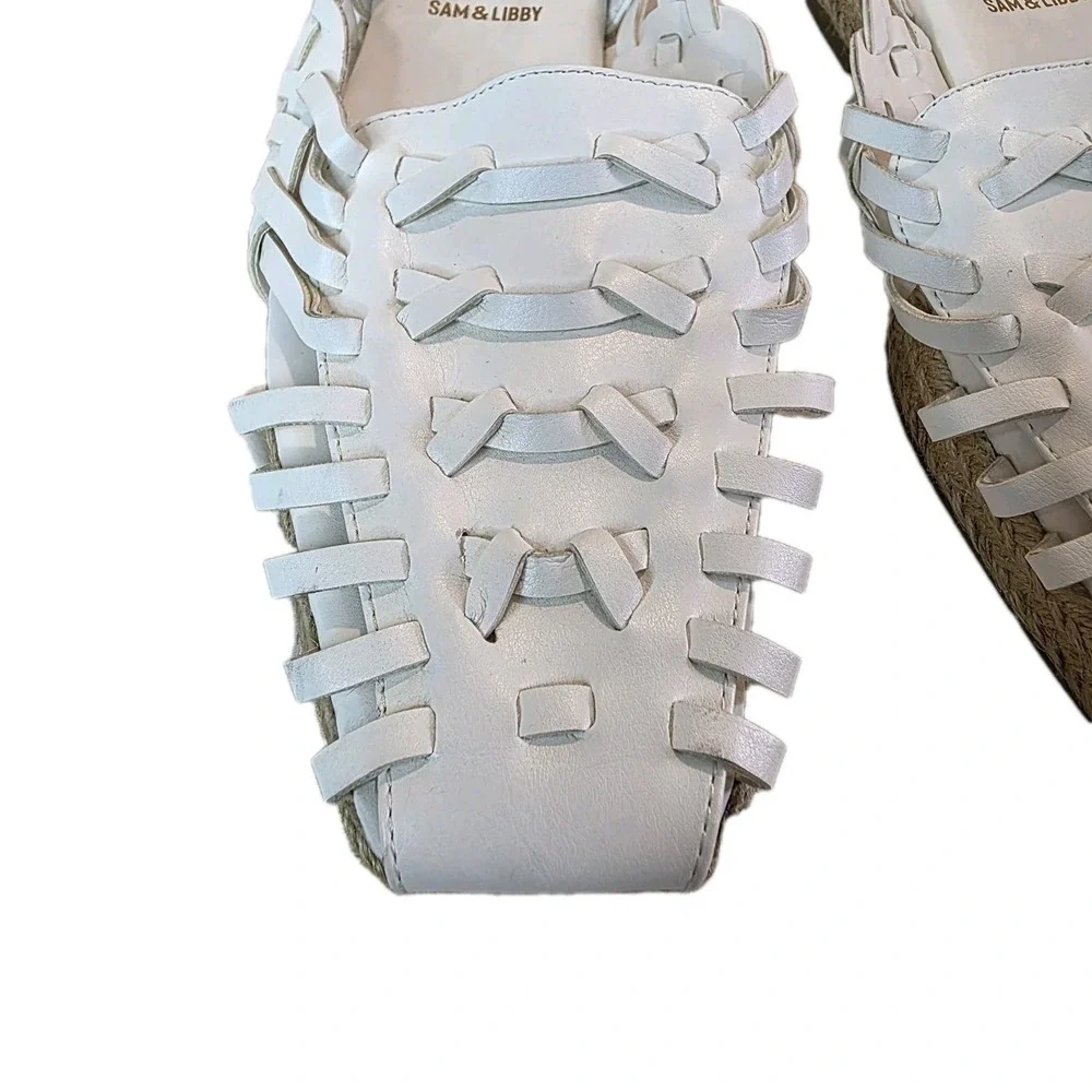 Sam & Libby Women's Asha Espadrille Bright White Casual Size 9 New Shoe‎